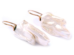 Ohrhaenger in Gold 585 mit Suesswasser-Zwillings-Zuchtperlen