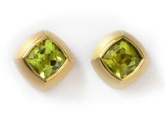 Ohrstecker Gold 750, Peridot