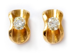 Ohrstecker in Gold 750 mit Brillanten zus