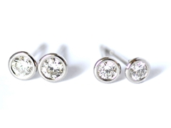 Ohrstecker in Platin 950, Brillant-Paare zus